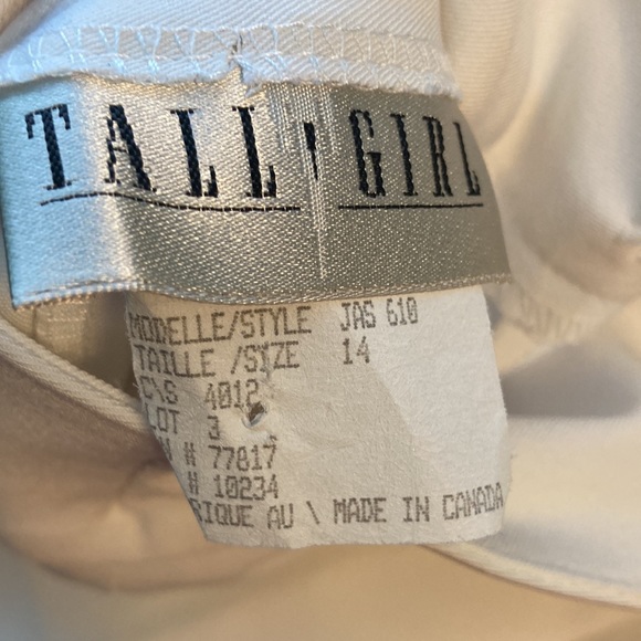 🇨🇦 Tall Girl Stunning 3pc Pant Suit Sleeveless Tall Size 14 EUC Made in 🇨🇦 - Picture 14 of 14